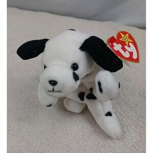 VTG Original‎ Ty Beanie Babies Dotty The Dalmatian 1996 Stuffed Animal Dog Plush